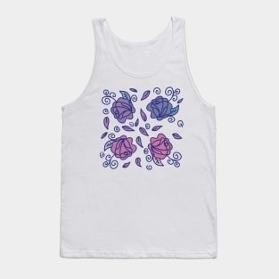 Stained Glass Roses Tank Top